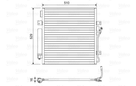 Condenser, air conditioning 814163 Valeo, Image 2