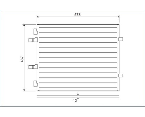 Condenser, air conditioning 814172 Valeo, Image 2