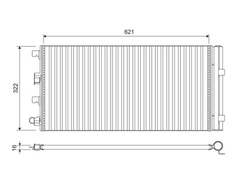 Condenser, air conditioning 814178 Valeo, Image 2