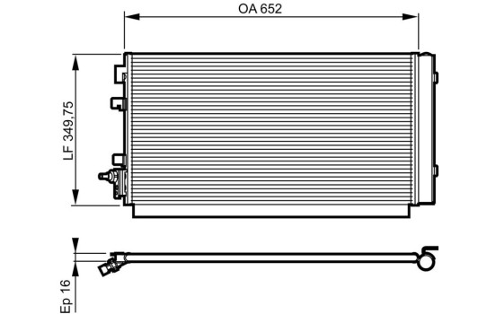 Condenser, air conditioning 814187 Valeo, Image 2