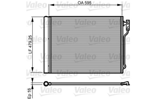 Condenser, air conditioning 814192 Valeo, Image 3