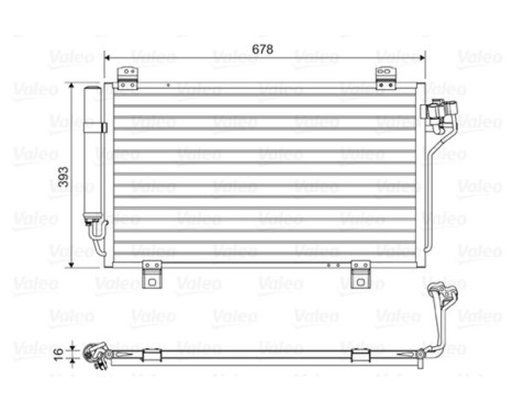 Condenser, air conditioning 814195 Valeo