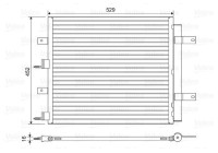 Condenser, air conditioning 814196 Valeo
