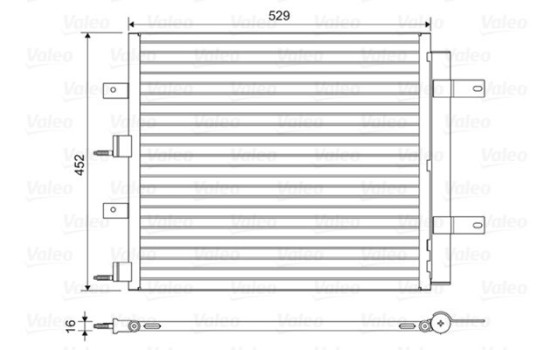 Condenser, air conditioning 814196 Valeo