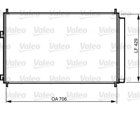 Condenser, air conditioning 814204 Valeo