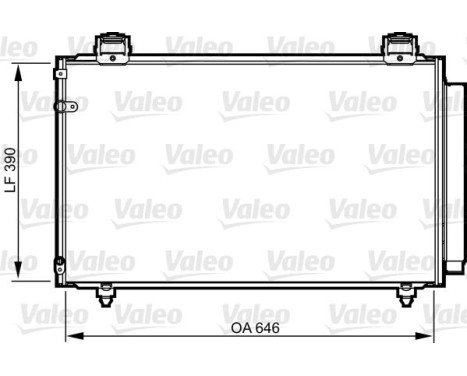 Condenser, air conditioning 814208 Valeo