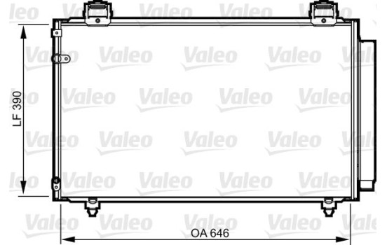 Condenser, air conditioning 814208 Valeo