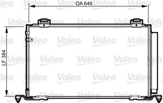 Condenser, air conditioning 814209 Valeo