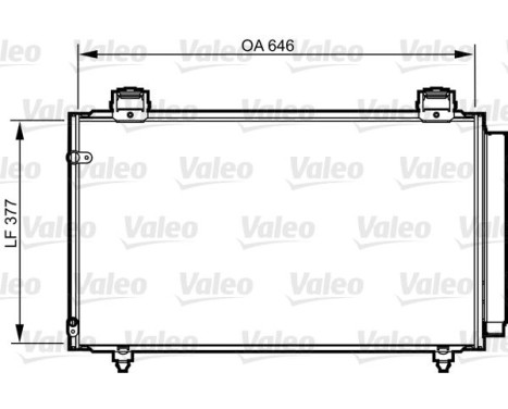 Condenser, air conditioning 814210 Valeo