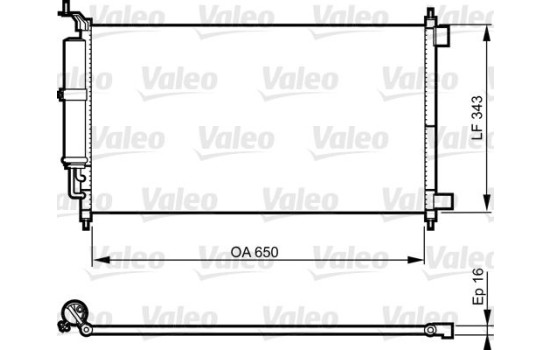 Condenser, air conditioning 814221 Valeo, Image 2