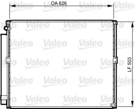 Condenser, air conditioning 814236 Valeo