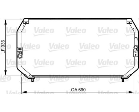 Condenser, air conditioning 814246 Valeo