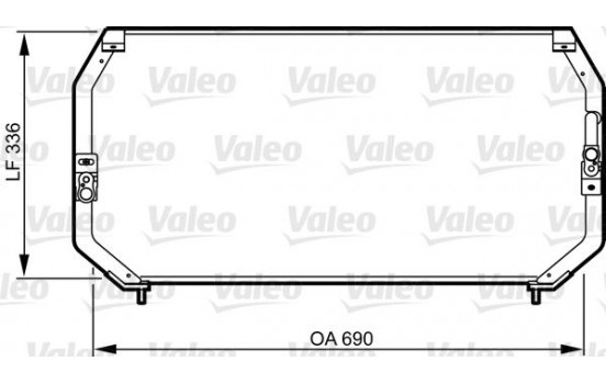 Condenser, air conditioning 814246 Valeo