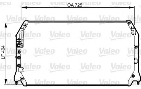 Condenser, air conditioning 814247 Valeo