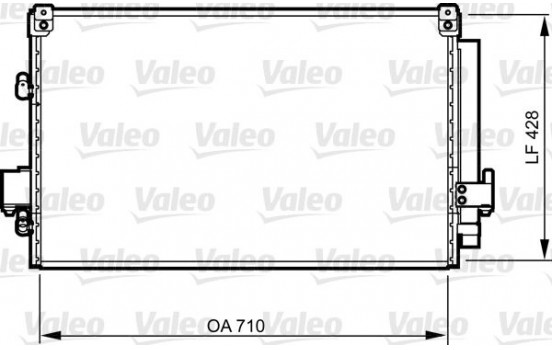 Condenser, air conditioning 814262 Valeo
