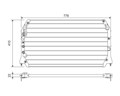 Condenser, air conditioning 814283 Valeo, Image 2