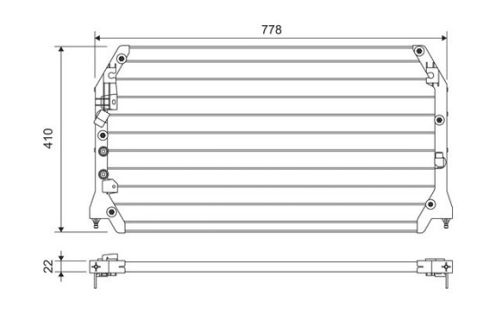 Condenser, air conditioning 814283 Valeo, Image 2