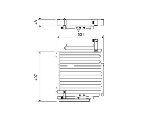 Condenser, air conditioning 814288 Valeo, Image 2