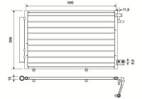Condenser, air conditioning 814294 Valeo