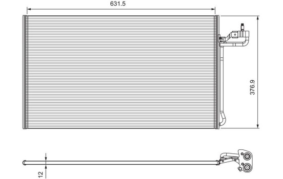 Condenser, air conditioning 814322 Valeo, Image 2