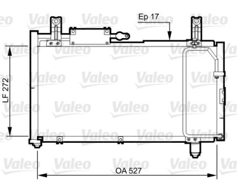 Condenser, air conditioning 814327 Valeo