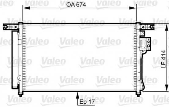 Condenser, air conditioning 814353 Valeo