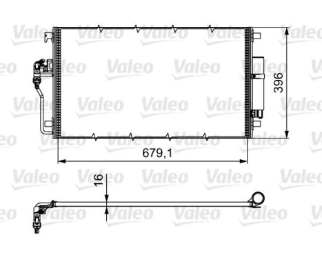 Condenser, air conditioning 814374 Valeo