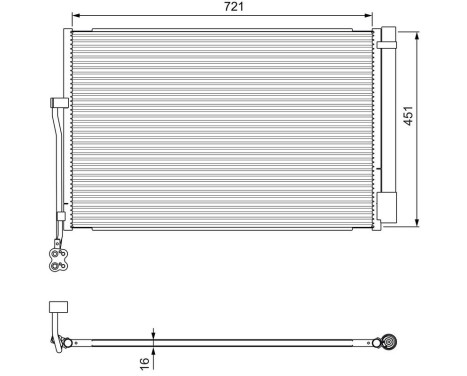 Condenser, air conditioning 814379 Valeo