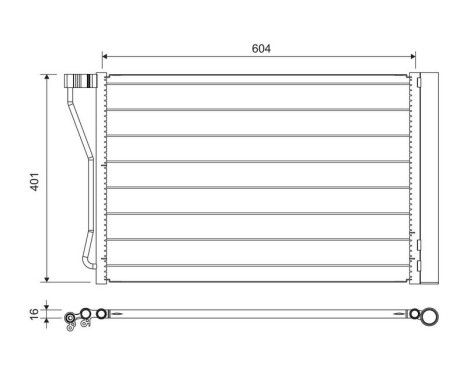 Condenser, air conditioning 814388 Valeo