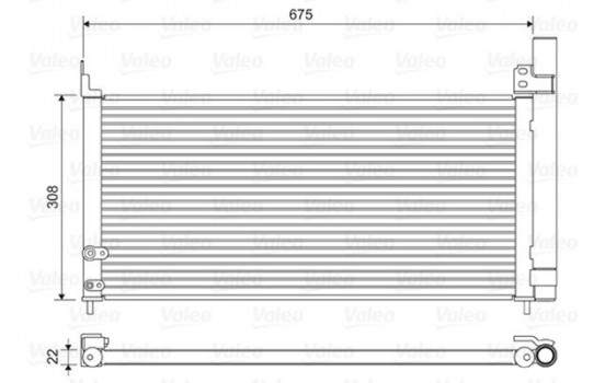 Condenser, air conditioning 814415 Valeo