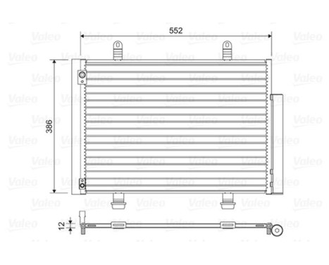 Condenser, air conditioning 814418 Valeo