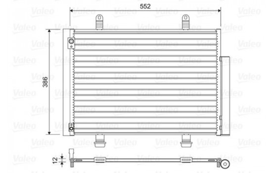 Condenser, air conditioning 814418 Valeo