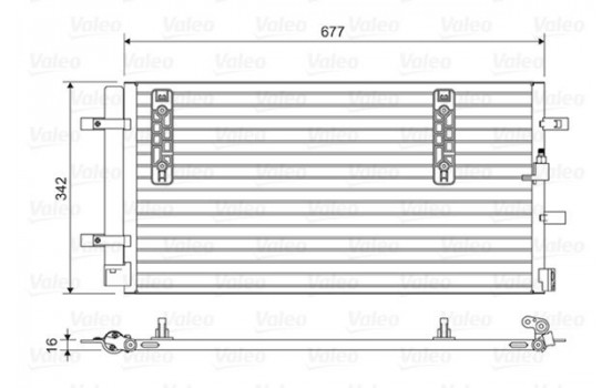 Condenser, air conditioning 814419 Valeo