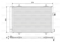 Condenser, air conditioning 814420 Valeo