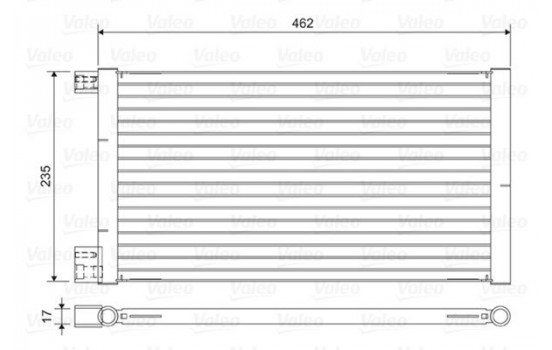 Condenser, air conditioning 814433 Valeo