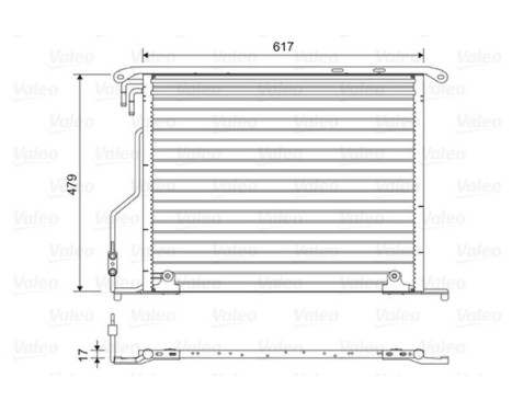 Condenser, air conditioning 814434 Valeo