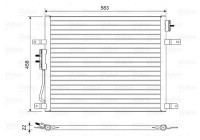 Condenser, air conditioning 814443 Valeo