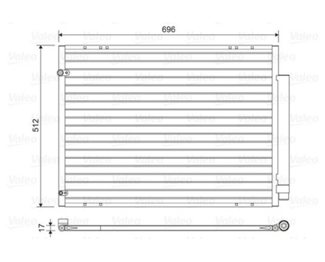Condenser, air conditioning 814448 Valeo