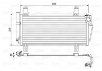 Condenser, air conditioning 814456 Valeo