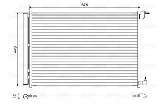 Condenser, air conditioning 814468 Valeo