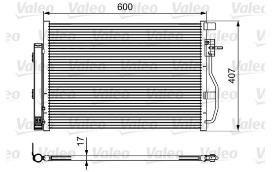 Condenser, air conditioning 814478 Valeo