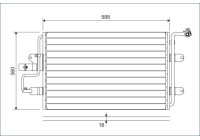 Condenser, air conditioning 817244 Valeo