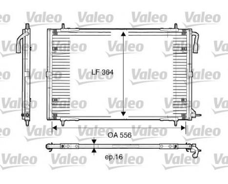 Condenser, air conditioning 817283 Valeo, Image 2