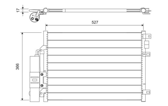 Condenser, air conditioning 817428 Valeo, Image 2