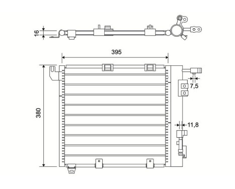 Condenser, air conditioning 817506 Valeo, Image 3
