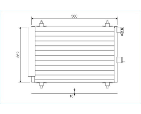 Condenser, air conditioning 817508 Valeo, Image 2