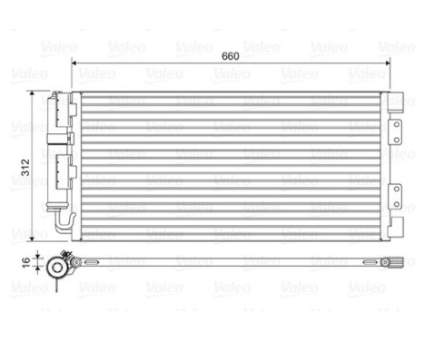 Condenser, air conditioning 817549 Valeo