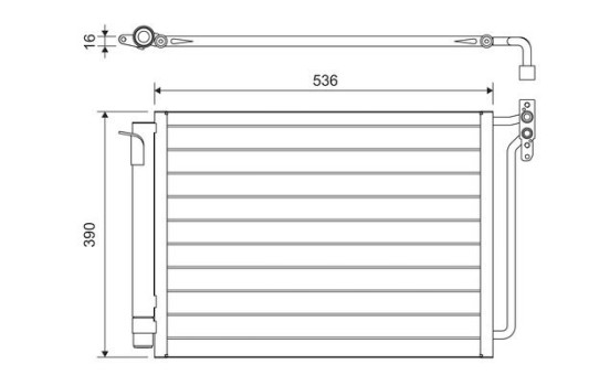 Condenser, air conditioning 817575 Valeo, Image 3