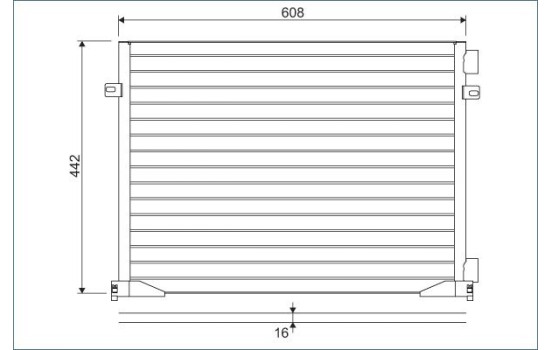 Condenser, air conditioning 817577 Valeo, Image 2
