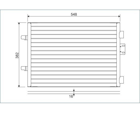 Condenser, air conditioning 817602 Valeo, Image 2